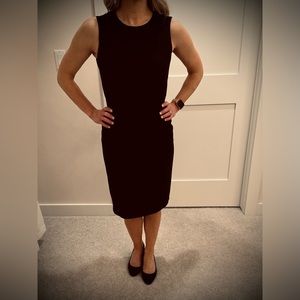 Calvin Klein Stretch Mid-Length Sleeveless Belted Dress Size 2